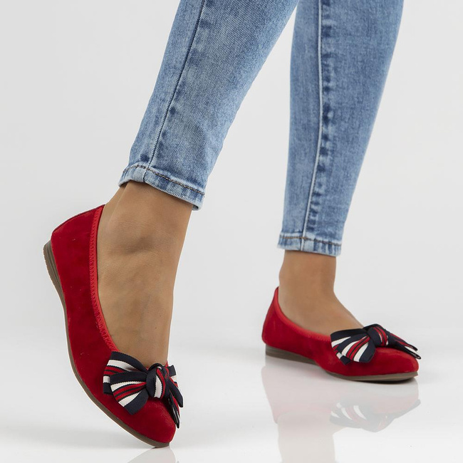 Leather ballerinas Filippo  DP3634/22 RD red