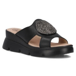 Leather flip-flops Filippo DK6050/24 BK black