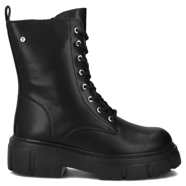 Skórzane botki typu workery Filippo DBT4759/25 BK czarne