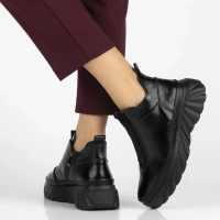 Leather ankle boots Filippo DBT7426/25 BK black