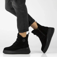 Leather ankle boots Filippo DBT7288/25 BK black