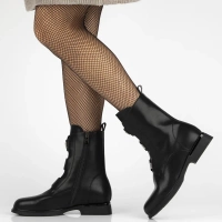 Leather ankle boots Filippo DBT7189/25 BK black