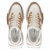 Leather sneakers Filippo DP6447/24 BE beige