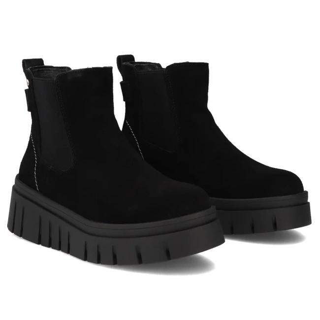 Leather ankle boots Filippo DBT7266/25 BK black