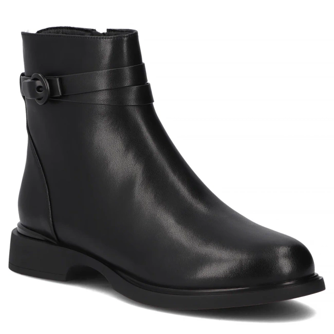 Leather ankle boots Filippo DBT7383/25 BK black