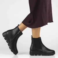 Leather ankle boots Filippo DBT7293/25 BK black