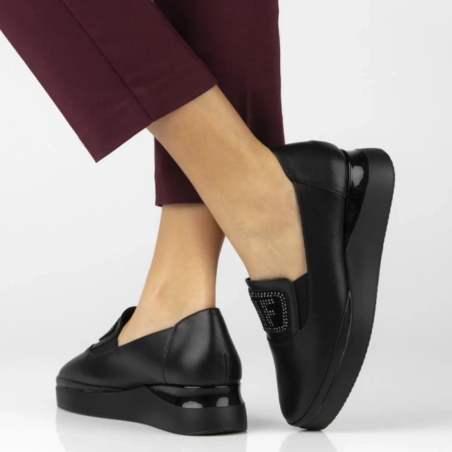 Leather shoes Filippo DP7396/25 BK black