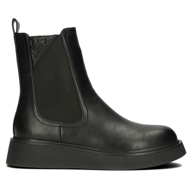 Botki na platformie Filippo DBT4069/22 BK czarne