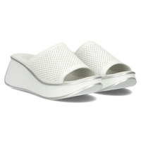 Leather slippers Filippo DK3614/22 WH white