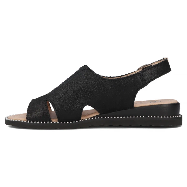 Leather sandals Filippo DS4470/25 BK black