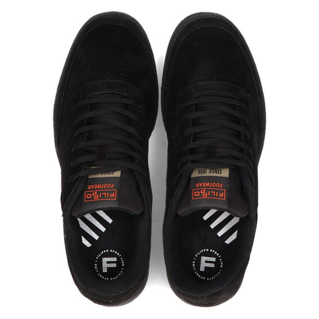 Skórzane buty Filippo MSP2123/22 BK czarne