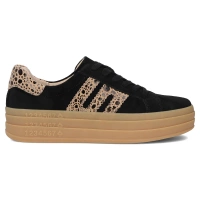 Skórzane sneakersy Filippo DP6744/25 BK LEO czarne