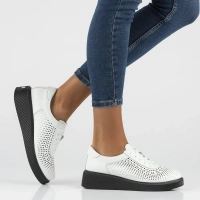 Leather shoes Filippo DP6213/24 WH white