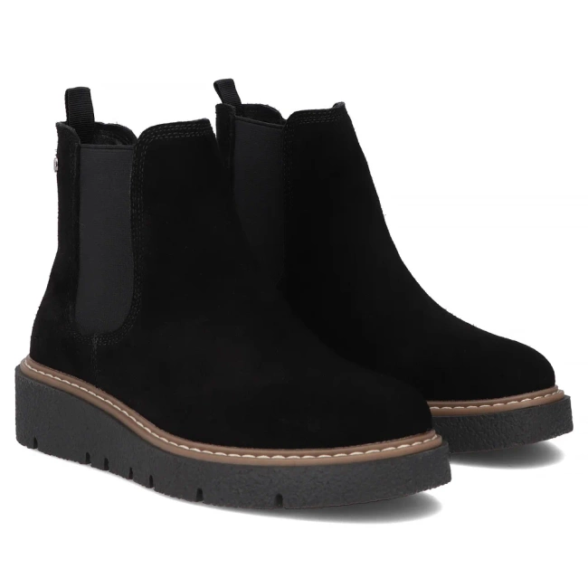 Leather ankle boots Filippo DBT7266/25 BK black