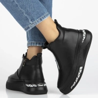 Leather ankle boots Filippo DBT7277/25 BK black