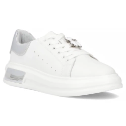 Leather sneakers Filippo DP6807/25 WH white
