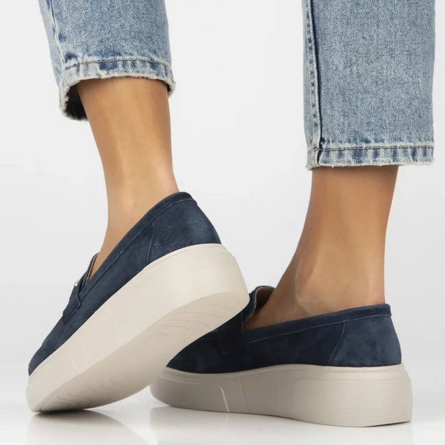 Leather shoes Filippo DP6809/25 NV navy