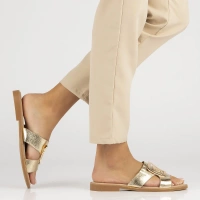 Klapki Filippo DK3703/25 GO złote