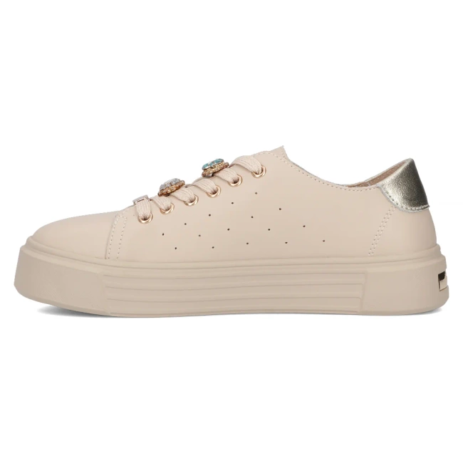 Leather sneakers Filippo DP6854/25 BK black