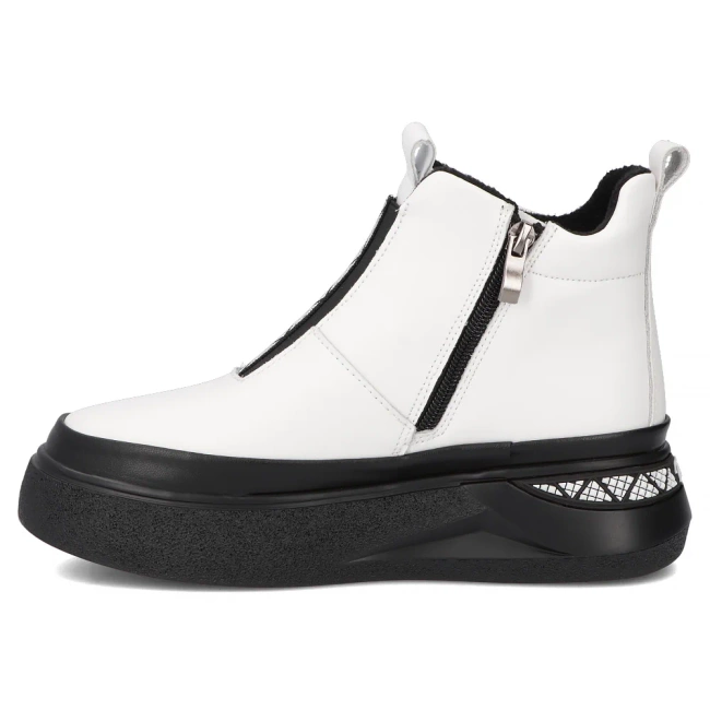 Leather ankle boots Filippo DBT7277/25 WH white