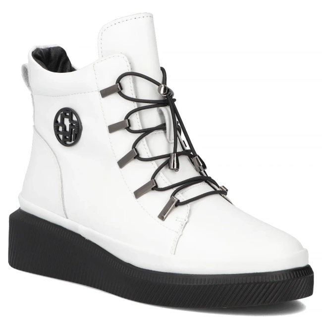 Leather ankle boots Filippo DBT7416/25 WH white