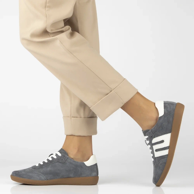 Skórzane sneakersy Filippo DP7492/25 GR szare