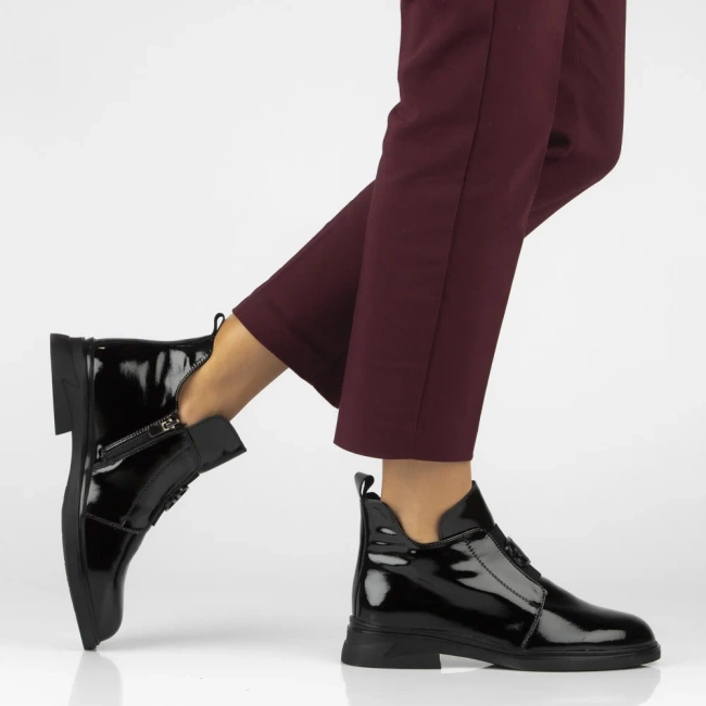 Leather ankle boots Filippo DBT7393/25 BK L black