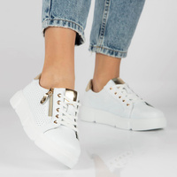 Leather shoes Filippo DP4528/23 WH white