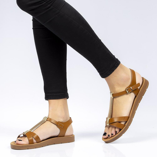 Sandały Filippo DS802/20 BR Brown