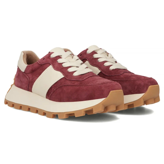 Leather sneakers Filippo DP6498/25 BE beige