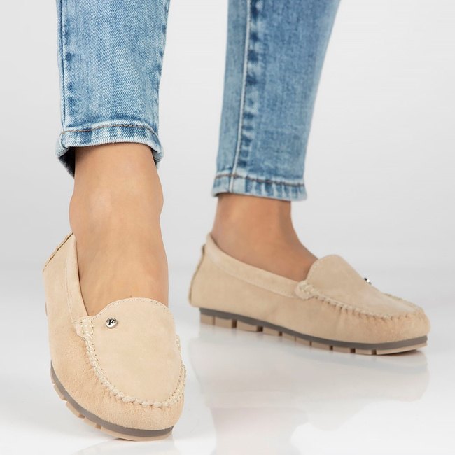 Leather loafers Filippo DP2037/23 BE beige