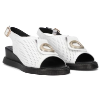 Leather sandals Filippo DS6873/25 WH white