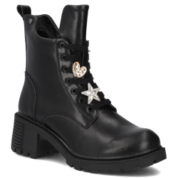 Leather ankle boots Filippo DBT7132/25 BK black