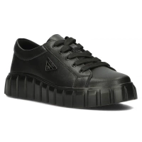 Leather sneakers Filippo DP4670/24 BK black