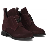 Leather ankle boots DBT7244/25 BG maroon