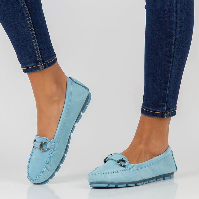Leather loafers Filippo DP3613/23 BL blue