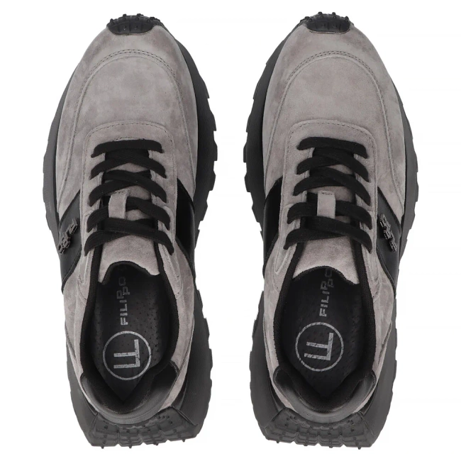 Leather sneakers Filippo DP6785/25 BE beige