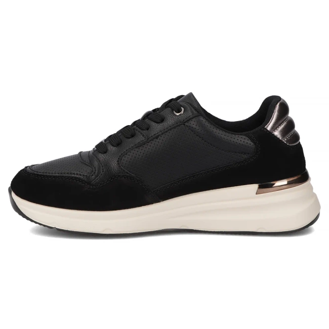 Leather sneakers Filippo DP7106/25 BK black