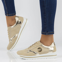 Leather sneakers Filippo DP3544/22 BE beige