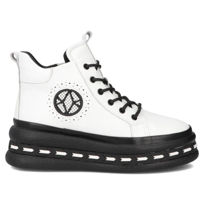 Leather ankle boots Filippo DBT7120/25 WH white