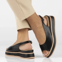 Leather sandals Filippo DS6153/25 BK black