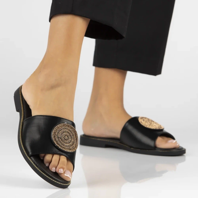 Klapki Filippo DK6217/25 BK czarne