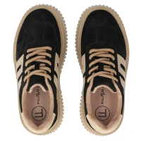 Skórzane sneakersy Filippo DP7111/25 BK czarne