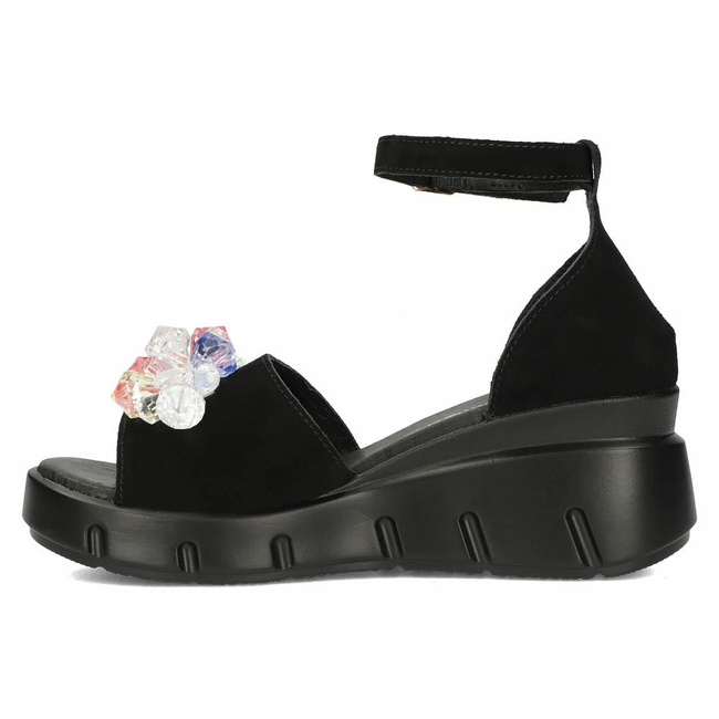Leather sandals Filippo DS4456/23 BK black
