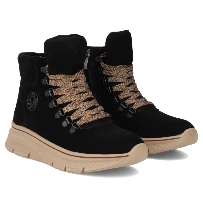 Leather ankle boots Filippo DBT7290/25 BK black