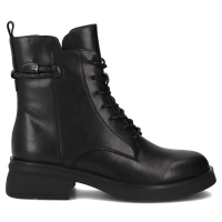 Skórzane botki Filippo DBT7453/25 BK czarne