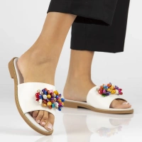 Klapki Filippo DK6233/25 WH białe