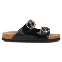 Leather flip-flops Filippo DK7061/25 BK L black