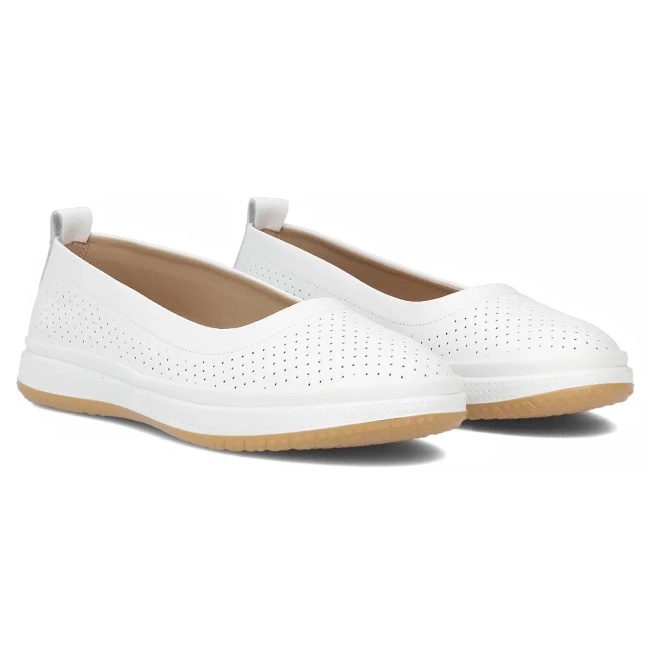 Leather shoes Filippo DP7008/25 WH white