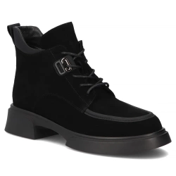 Leather ankle boots Filippo DBT7381/25 BK black